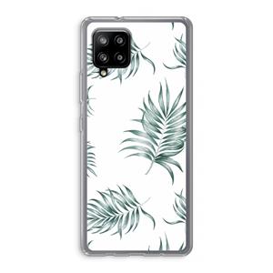 CaseCompany Simple leaves: Samsung Galaxy A42 5G Transparant Hoesje