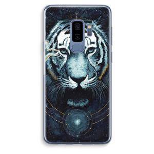 CaseCompany Darkness Tiger: Samsung Galaxy S9 Plus Transparant Hoesje