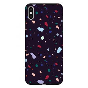 CaseCompany Dark Rounded Terrazzo: iPhone XS Max Tough Case