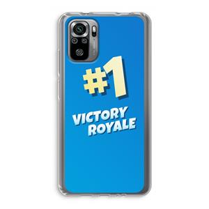 CaseCompany Victory Royale: Xiaomi Redmi Note 10S Transparant Hoesje