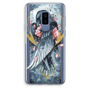 CaseCompany Golden Raven: Samsung Galaxy S9 Plus Transparant Hoesje