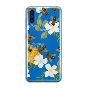 CaseCompany No flowers without bees: Samsung Galaxy A50 Transparant Hoesje