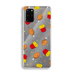 CaseCompany Chicken 'n Fries: Samsung Galaxy S20 Plus Transparant Hoesje