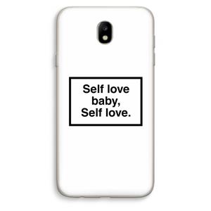 CaseCompany Self love: Samsung Galaxy J7 (2017) Transparant Hoesje