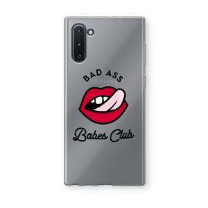 CaseCompany Badass Babes Club: Samsung Galaxy Note 10 Transparant Hoesje