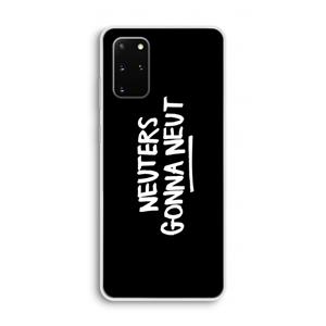 CaseCompany Neuters (zwart): Samsung Galaxy S20 Plus Transparant Hoesje