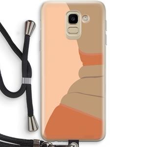 CaseCompany Bikini: Samsung Galaxy J6 (2018) Transparant Hoesje met koord