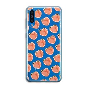 CaseCompany Just peachy: Samsung Galaxy A50 Transparant Hoesje