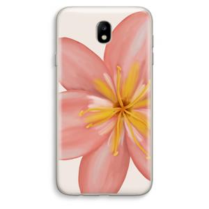 CaseCompany Pink Ellila Flower: Samsung Galaxy J7 (2017) Transparant Hoesje