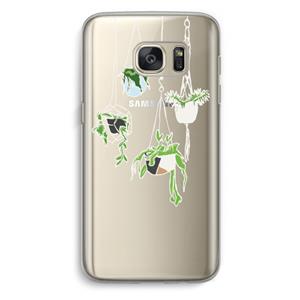 CaseCompany Hang In There: Samsung Galaxy S7 Transparant Hoesje