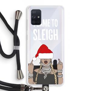 CaseCompany Came To Sleigh: Samsung Galaxy A71 Transparant Hoesje met koord