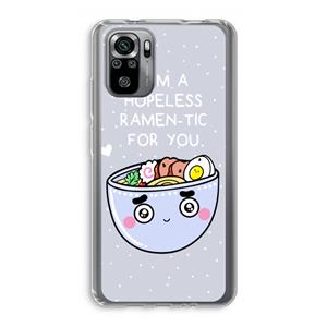 CaseCompany I'm A Hopeless Ramen-Tic For You: Xiaomi Redmi Note 10S Transparant Hoesje