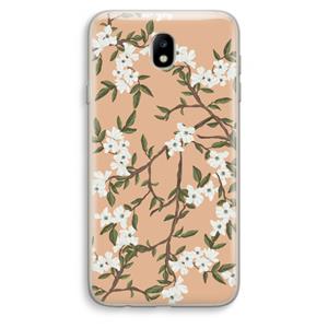 CaseCompany Blossoming spring: Samsung Galaxy J7 (2017) Transparant Hoesje