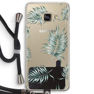 CaseCompany Simple leaves: Samsung Galaxy A3 (2016) Transparant Hoesje met koord