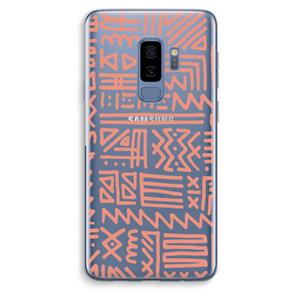 CaseCompany Marrakech Pink: Samsung Galaxy S9 Plus Transparant Hoesje