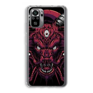 CaseCompany Hell Hound and Serpents: Xiaomi Redmi Note 10S Transparant Hoesje