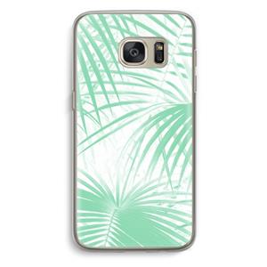 CaseCompany Palmbladeren: Samsung Galaxy S7 Transparant Hoesje
