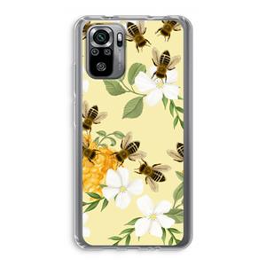 CaseCompany No flowers without bees: Xiaomi Redmi Note 10S Transparant Hoesje