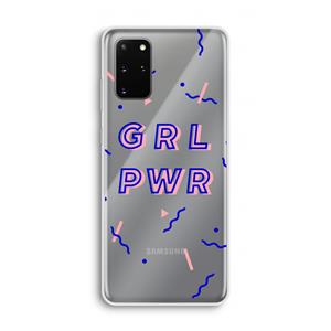 CaseCompany GRL PWR: Samsung Galaxy S20 Plus Transparant Hoesje