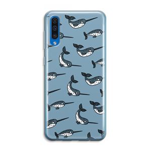 CaseCompany Narwhal: Samsung Galaxy A50 Transparant Hoesje