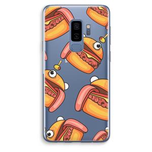 CaseCompany Hamburger: Samsung Galaxy S9 Plus Transparant Hoesje