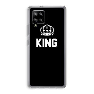 CaseCompany King zwart: Samsung Galaxy A42 5G Transparant Hoesje