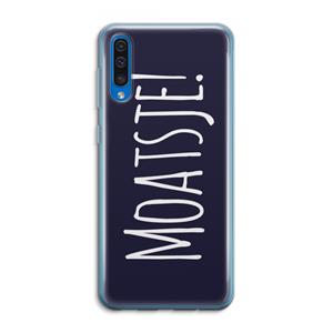 CaseCompany Moatsje!: Samsung Galaxy A50 Transparant Hoesje