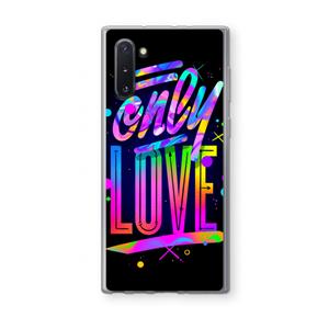 CaseCompany Only Love: Samsung Galaxy Note 10 Transparant Hoesje