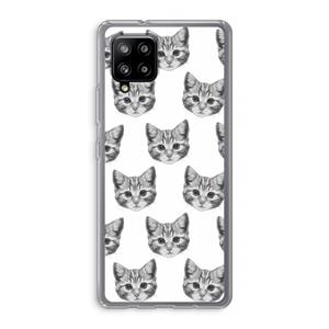 CaseCompany Kitten: Samsung Galaxy A42 5G Transparant Hoesje