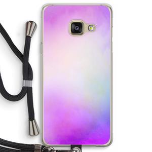 CaseCompany Clouds pastel: Samsung Galaxy A3 (2016) Transparant Hoesje met koord