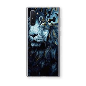 CaseCompany Darkness Lion: Samsung Galaxy Note 10 Transparant Hoesje