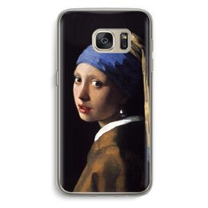 CaseCompany The Pearl Earring: Samsung Galaxy S7 Transparant Hoesje