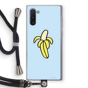 CaseCompany Banana: Samsung Galaxy Note 10 Transparant Hoesje met koord