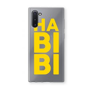 CaseCompany Habibi Blue: Samsung Galaxy Note 10 Transparant Hoesje