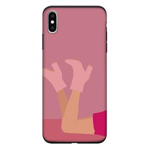 CaseCompany Pink boots: iPhone XS Max Tough Case