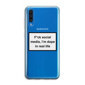 CaseCompany I'm dope: Samsung Galaxy A50 Transparant Hoesje