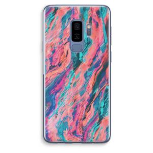CaseCompany Electric Times: Samsung Galaxy S9 Plus Transparant Hoesje