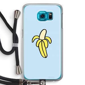CaseCompany Banana: Samsung Galaxy S6 Transparant Hoesje met koord