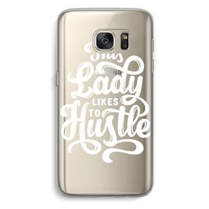 CaseCompany Hustle Lady: Samsung Galaxy S7 Transparant Hoesje