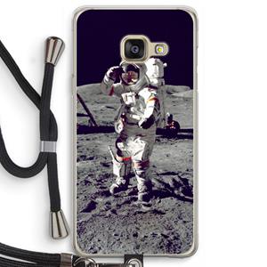 CaseCompany Spaceman: Samsung Galaxy A3 (2016) Transparant Hoesje met koord