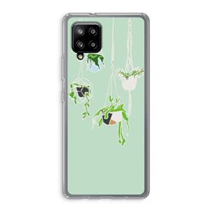 CaseCompany Hang In There: Samsung Galaxy A42 5G Transparant Hoesje
