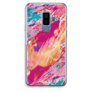 CaseCompany Pastel Echoes: Samsung Galaxy S9 Plus Transparant Hoesje