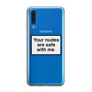 CaseCompany Safe with me: Samsung Galaxy A50 Transparant Hoesje