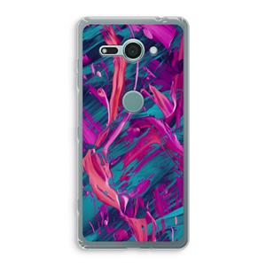 CaseCompany Pink Clouds: Sony Xperia XZ2 Compact Transparant Hoesje