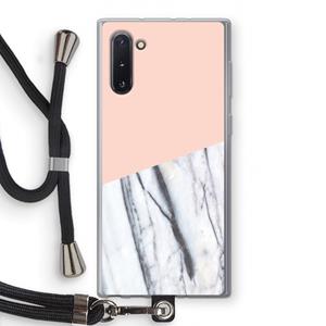 CaseCompany A touch of peach: Samsung Galaxy Note 10 Transparant Hoesje met koord