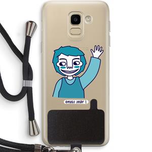 CaseCompany Zwaai: Samsung Galaxy J6 (2018) Transparant Hoesje met koord