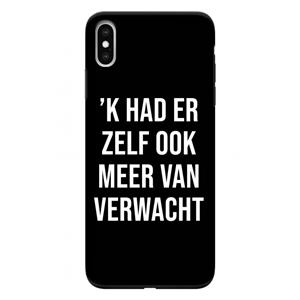 CaseCompany Meer verwacht - Zwart: iPhone XS Max Tough Case