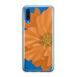 CaseCompany Orange Ellila flower: Samsung Galaxy A50 Transparant Hoesje