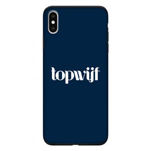 CaseCompany Topwijf Navy: iPhone XS Max Tough Case