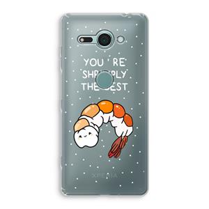 CaseCompany You're Shrimply The Best: Sony Xperia XZ2 Compact Transparant Hoesje